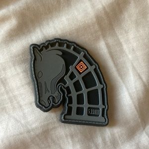 5.11 Tactical Gray Horse Velcro Patch Excellent Condition